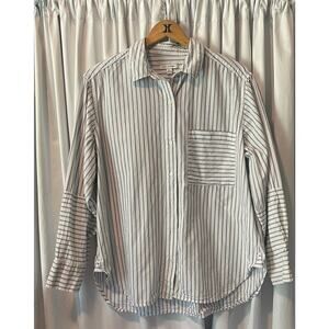 Free Assembly Tunic Button Up Womans Top Long Sleeve Sz XL